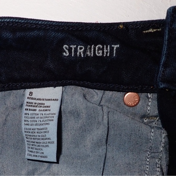 American Eagle Outfitters Black Straight Leg Jeans - Picture 8 of 11